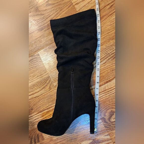 Sexy Black Kuzma Knee High Heeled Boots Women's Size 10 - Picture 12 of 12